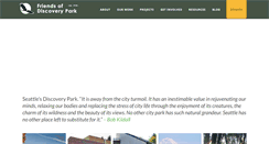 Desktop Screenshot of friendsofdiscoverypark.org