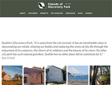 Tablet Screenshot of friendsofdiscoverypark.org